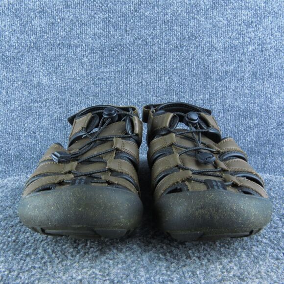 Khombu Travis Men Fisherman Sandals Size 10 Medium Brown Synthetic Drawstring - Picture 2 of 10